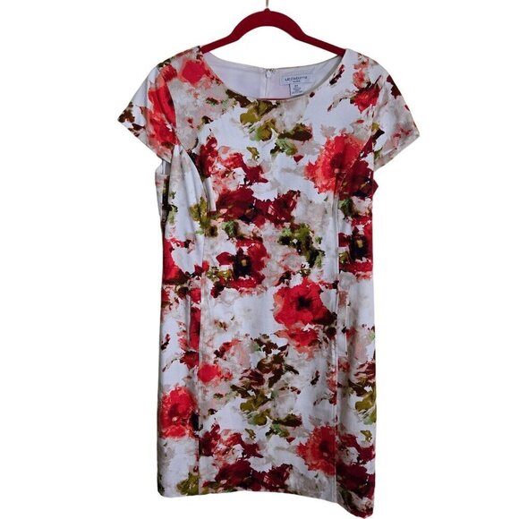 Liz Claiborne Petite Vintage Stunning Floral Sheath Dress Size 10p - Picture 1 of 4